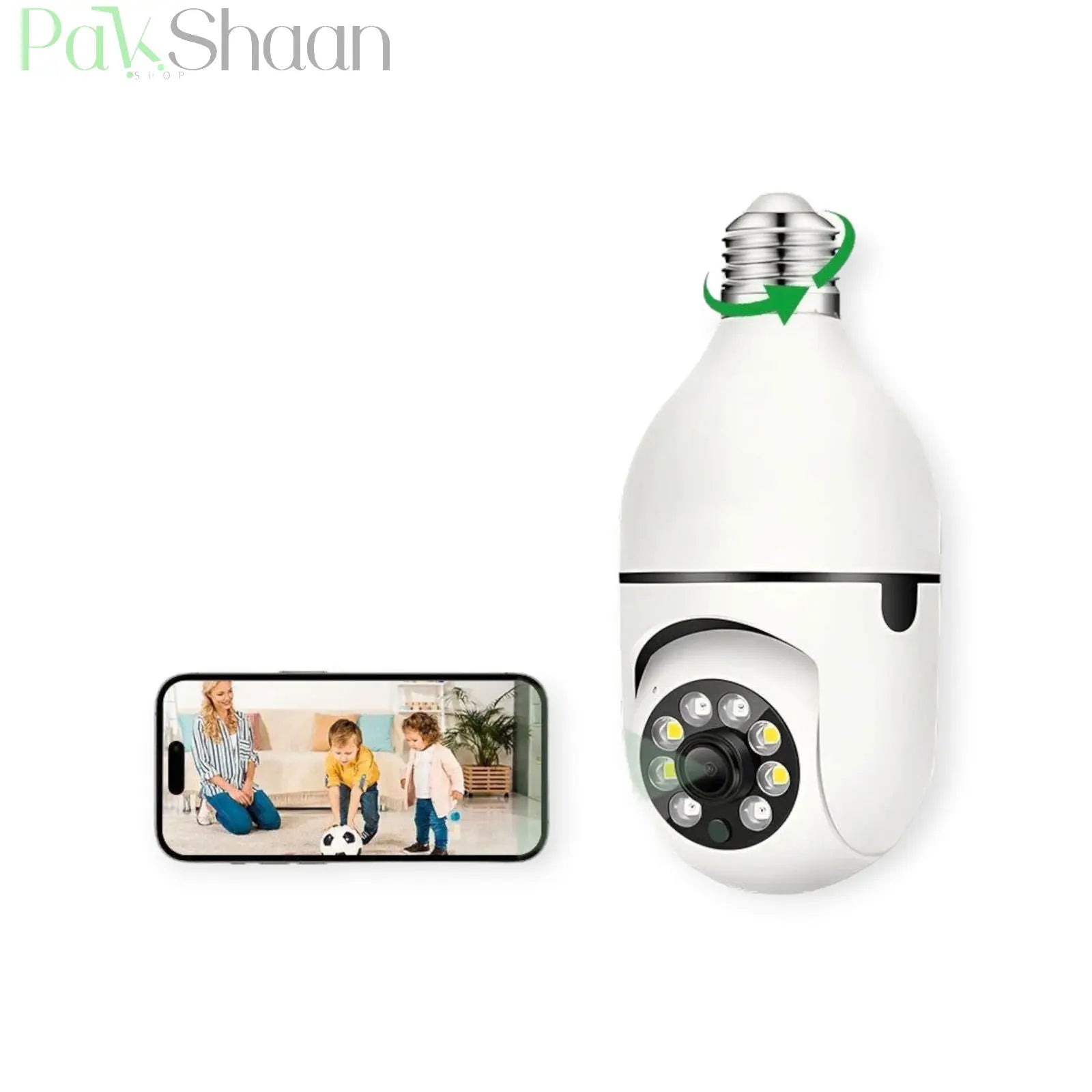 Wifi Bulb Camera 360 Rotation-Color mode & Siren indicator Zam Zam Store
